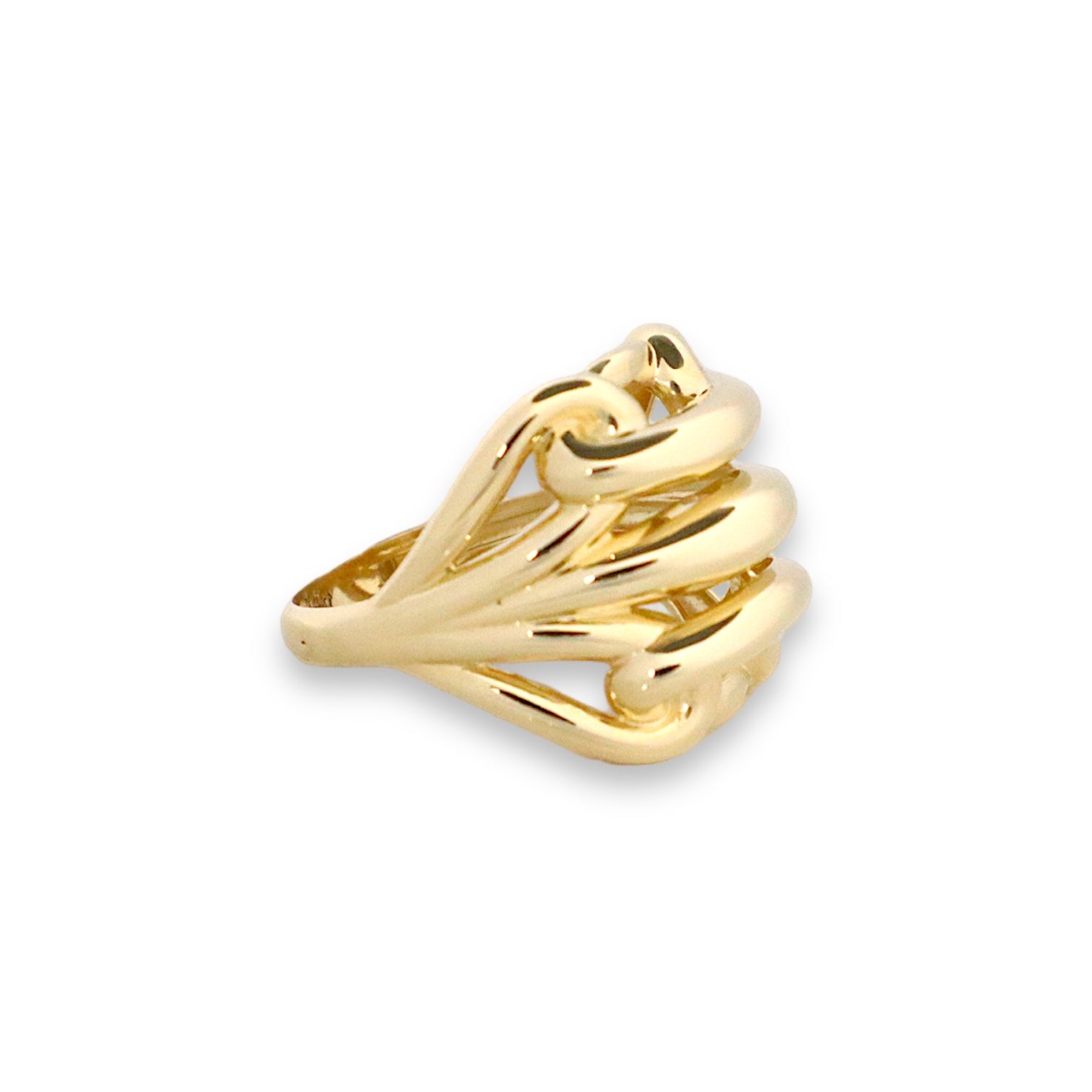 Cylinders Ring - 14k Gold Ring