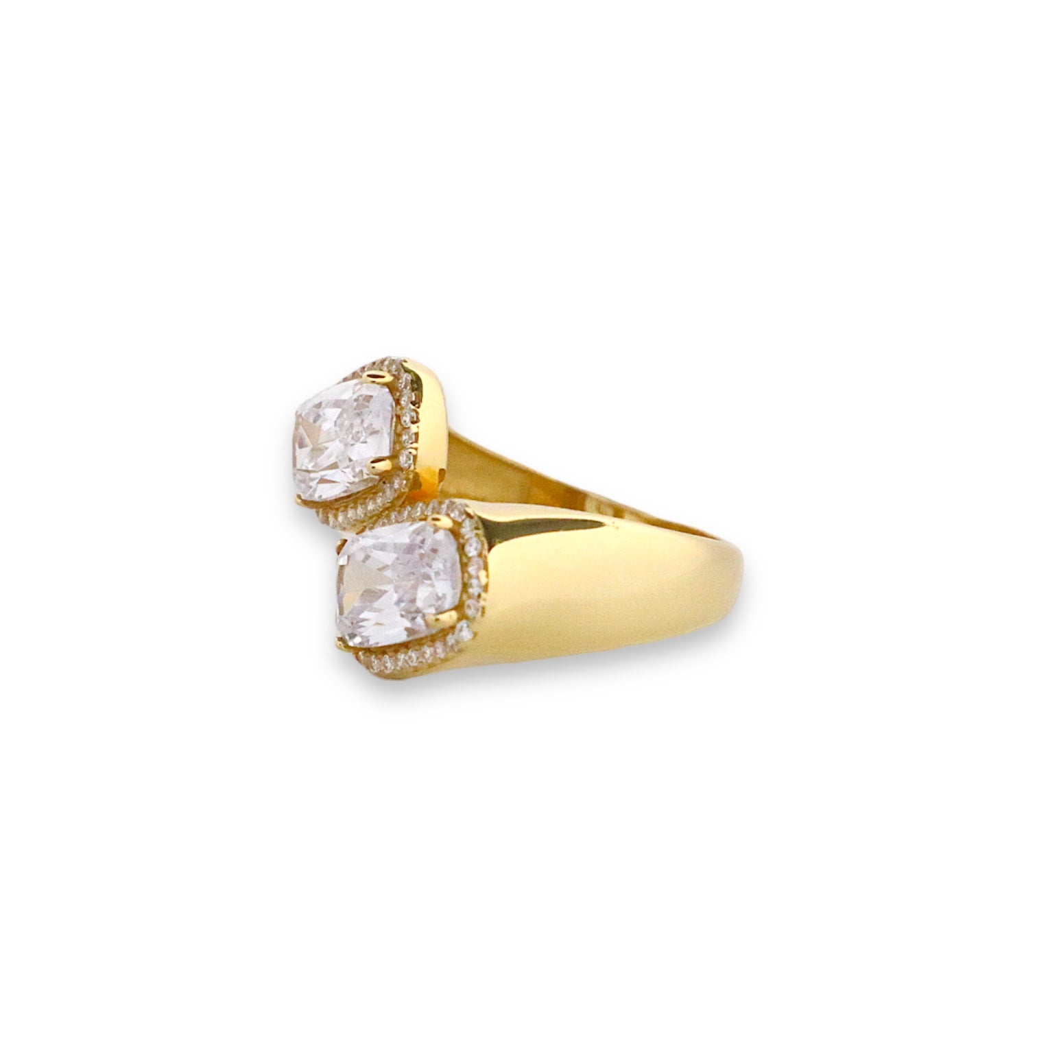 Melissa Ring - Double-Stone 14k Gold Ring