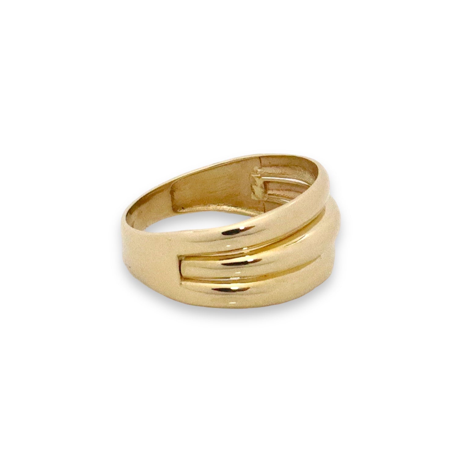 Three Domes Ring - 14k Gold Ring