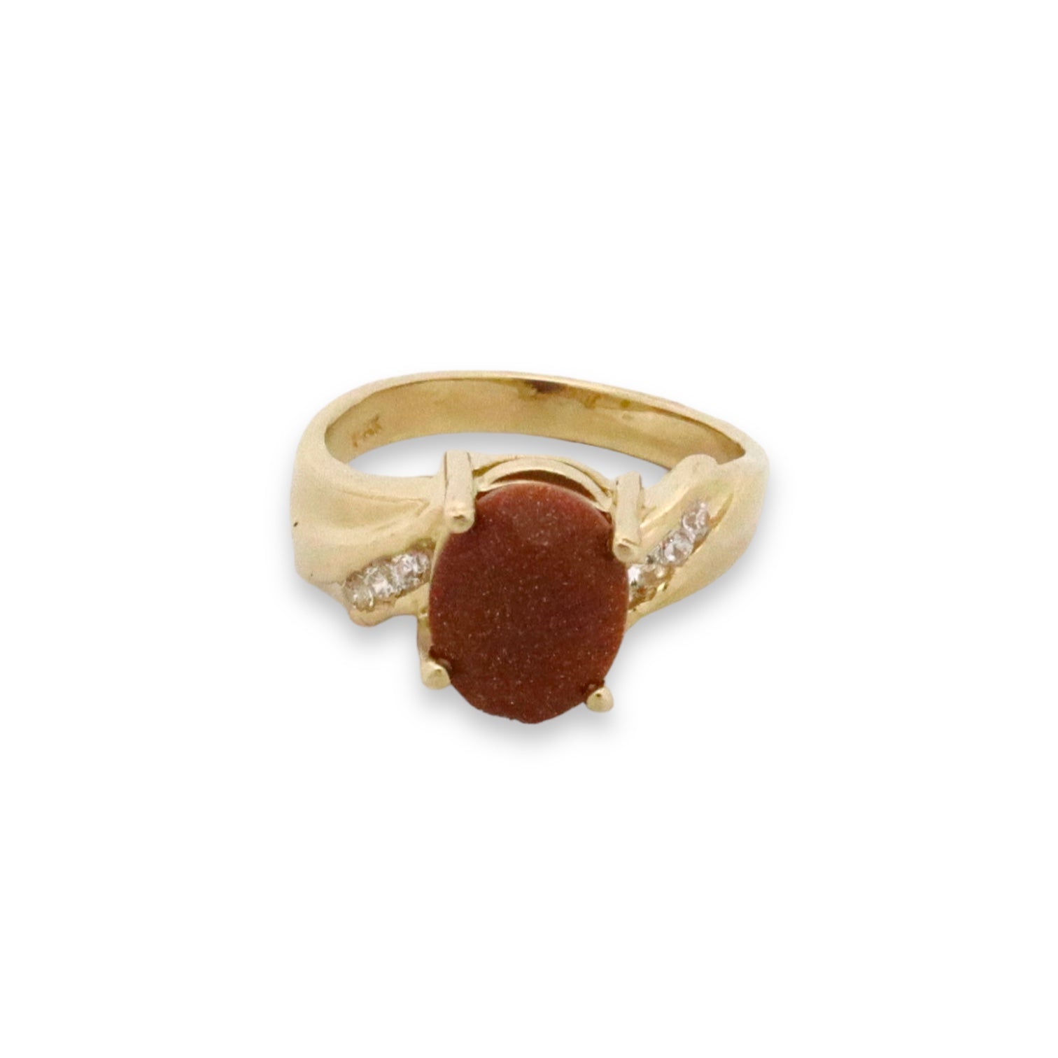 Ava Ring - 14k Gold Ring with Sparkling Stone