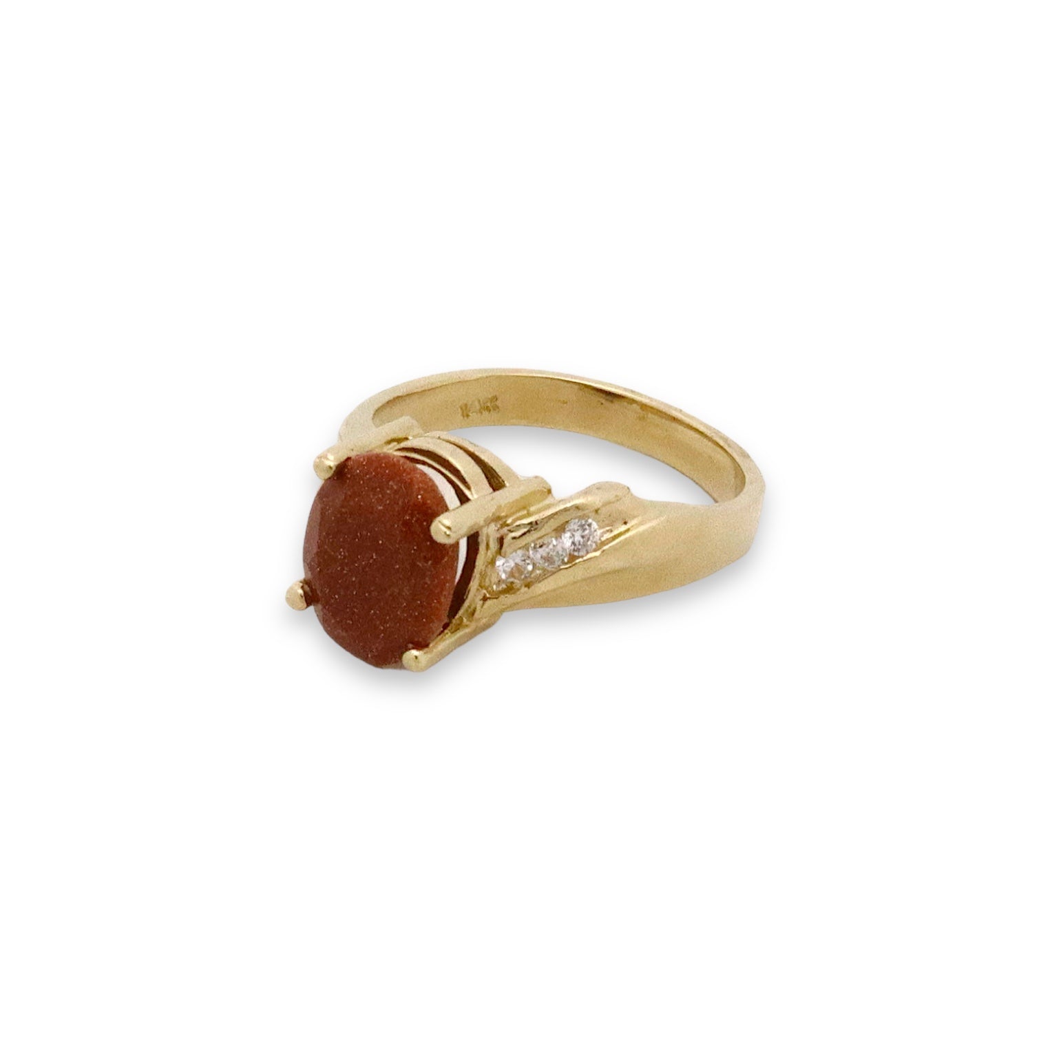 Ava Ring - 14k Gold Ring with Sparkling Stone