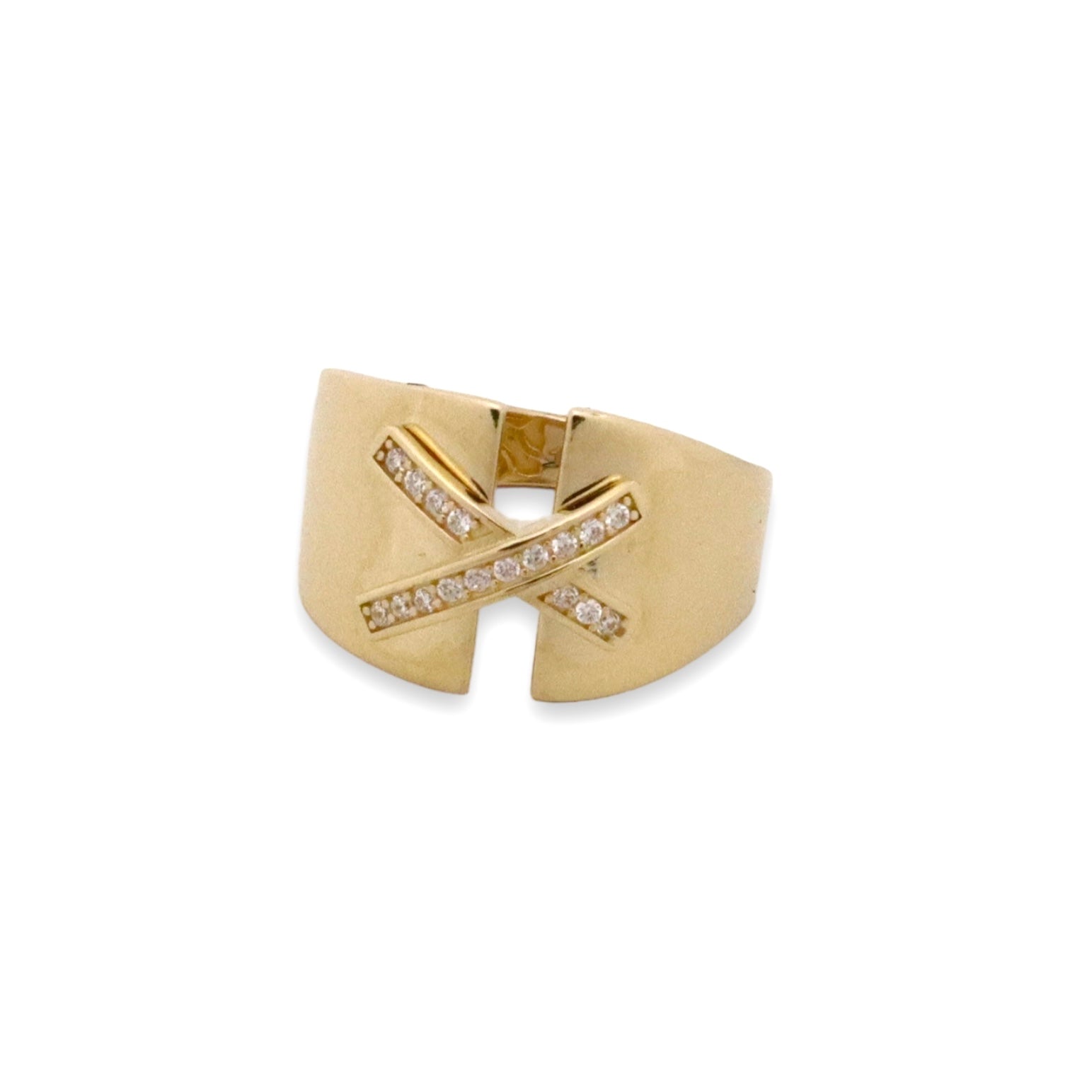 X Ring - 14k Gold Ring